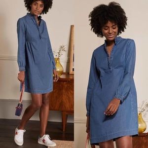 Boden Denim Dolores Shift Dress Mid Vintage